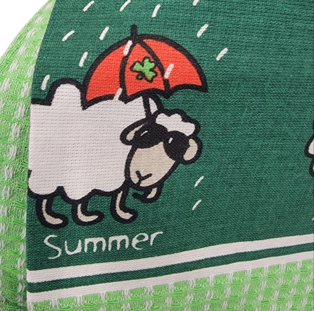 NWT Enchanting Ireland Sheep Tea Towel Oven Mitt Pot Holder Combo Irish … - Picture 11 of 15